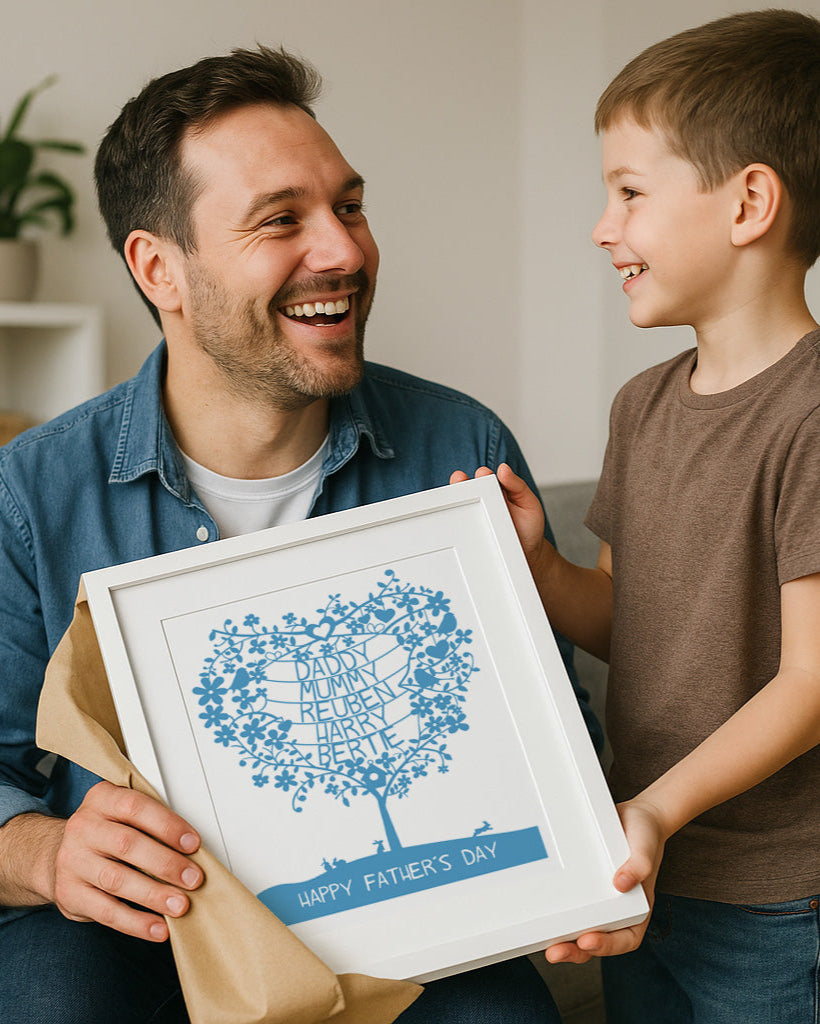Personalised Heart Tree Print