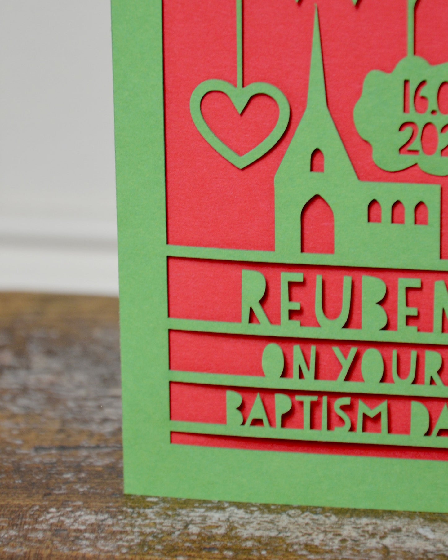 Baptism Laser Cut Greeting Card