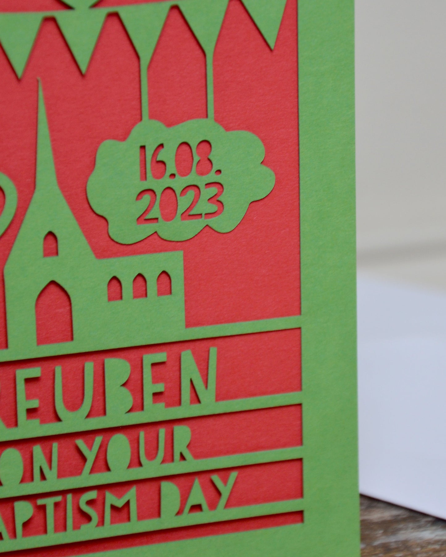 Baptism Laser Cut Greeting Card