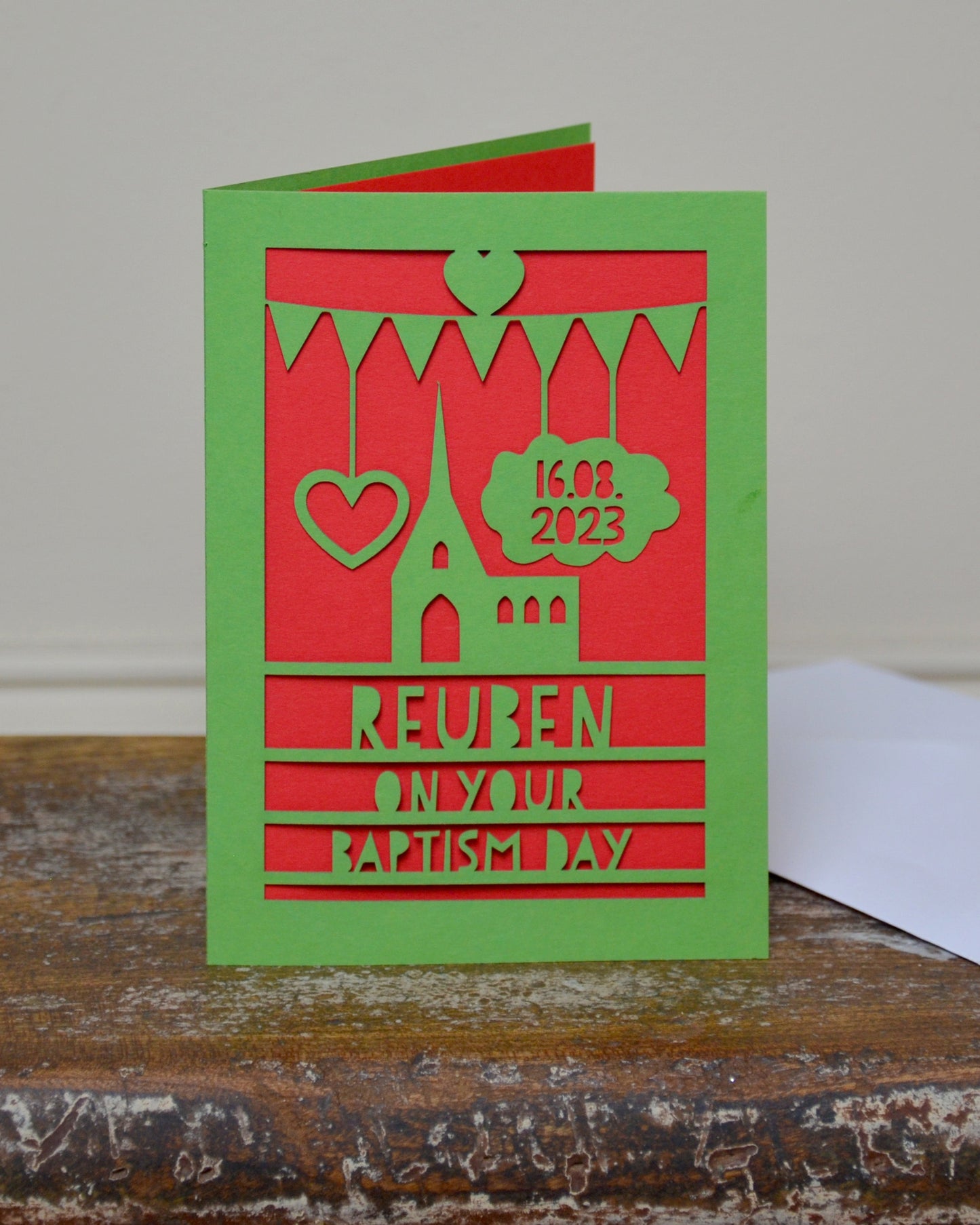 Baptism Laser Cut Greeting Card