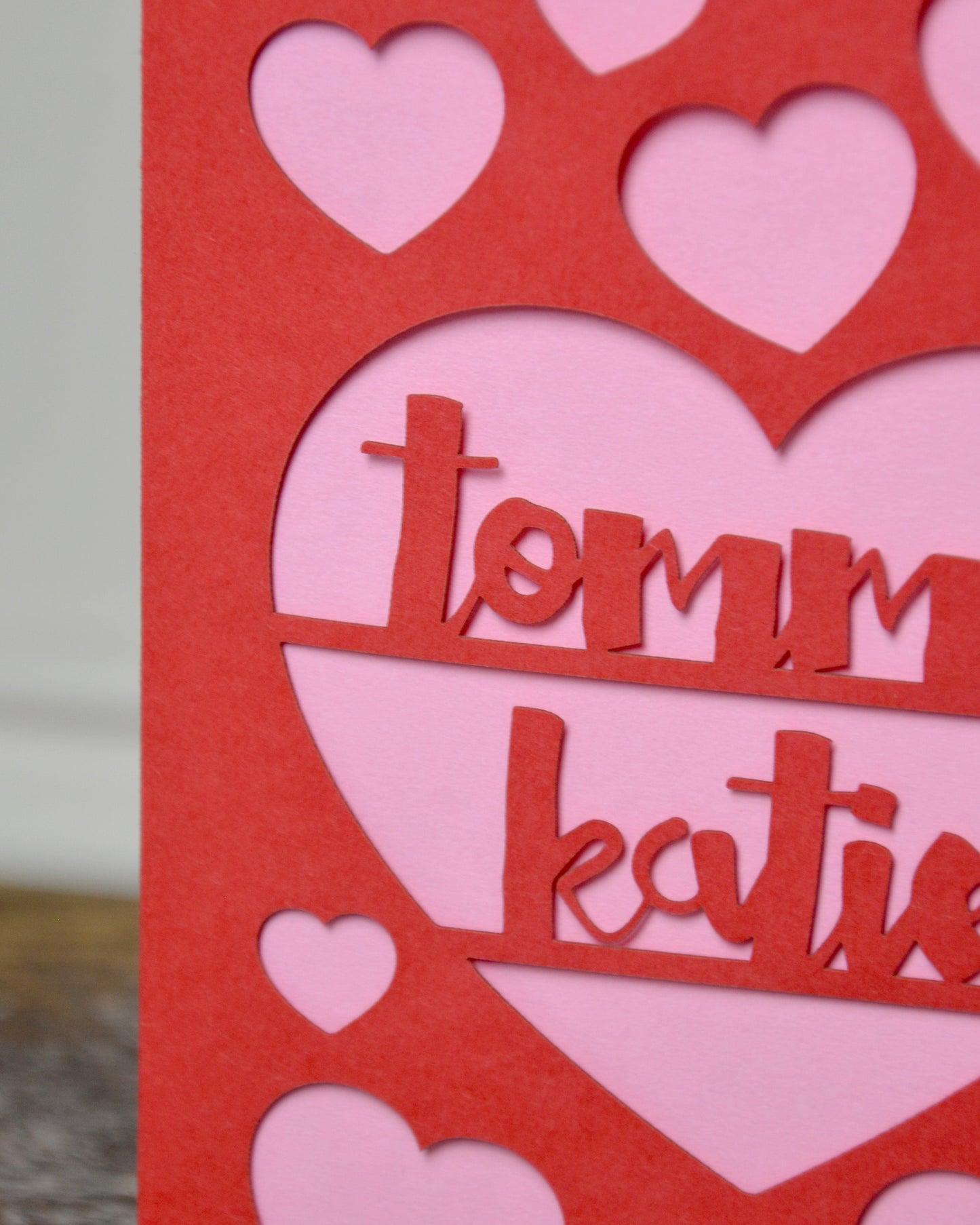 Papercut Love Heart Card