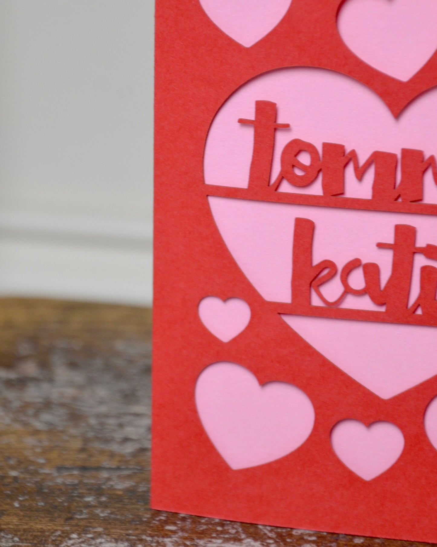 Papercut Love Heart Card