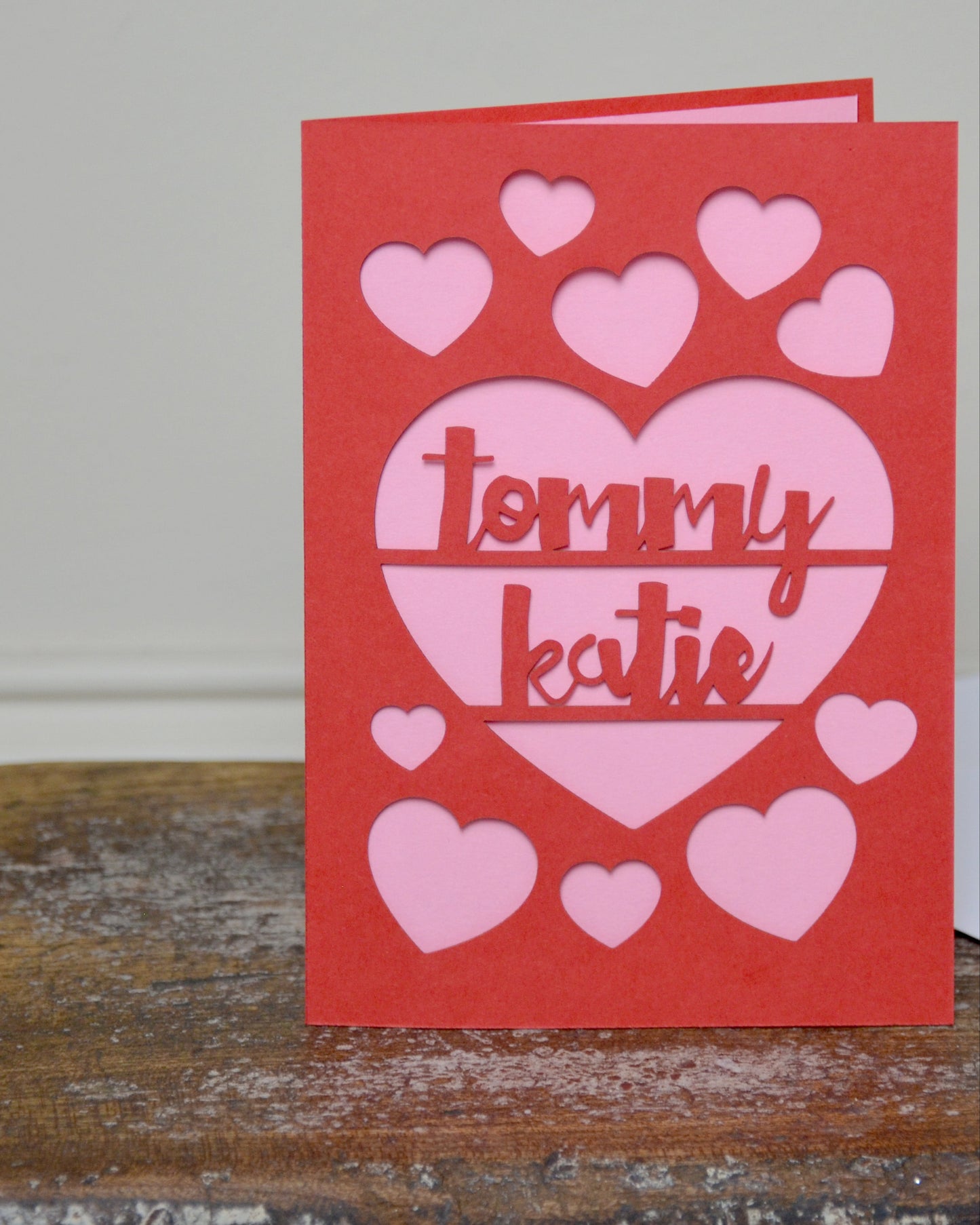 Papercut Love Heart Card