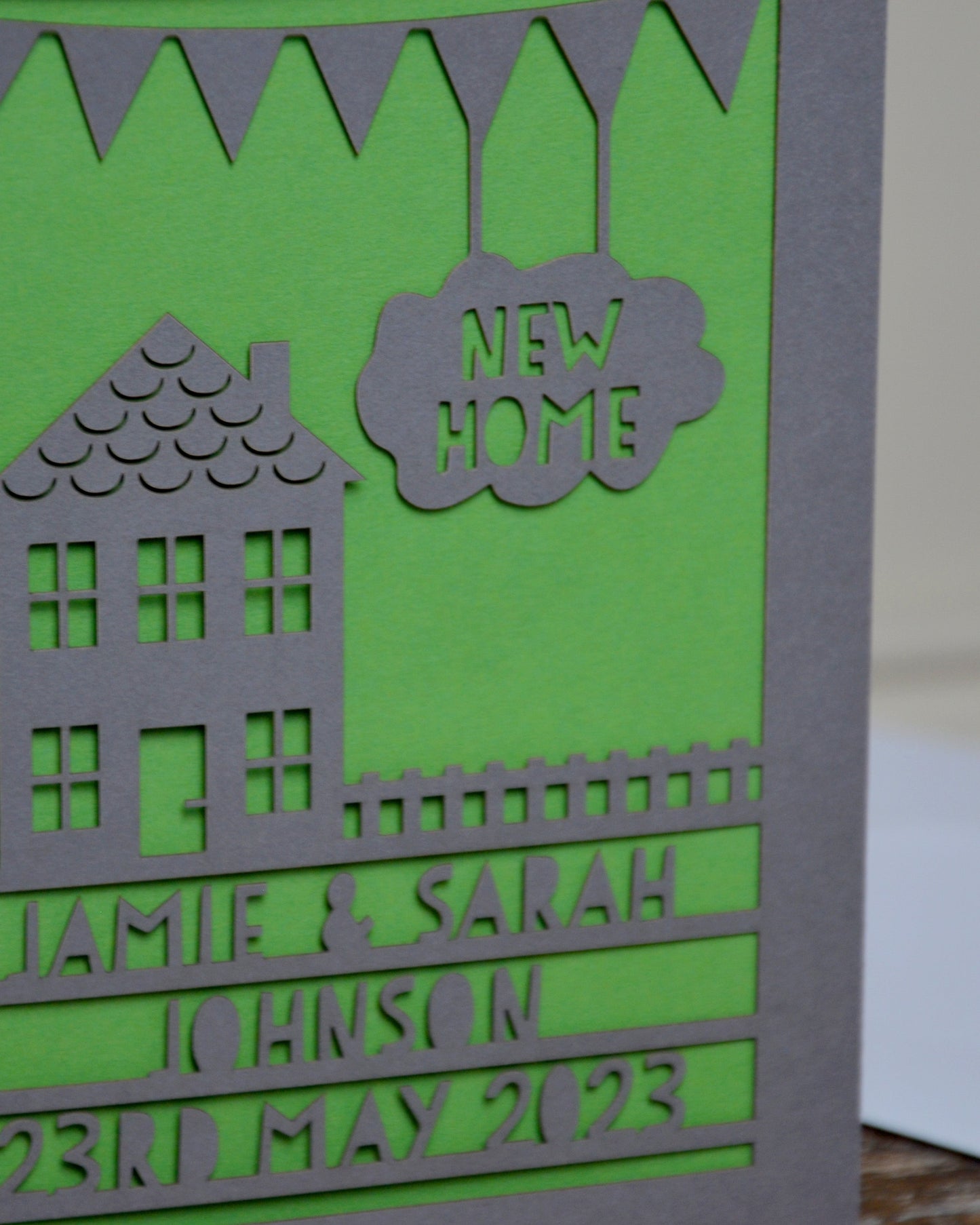 New Home Laser Cut Greeting Card