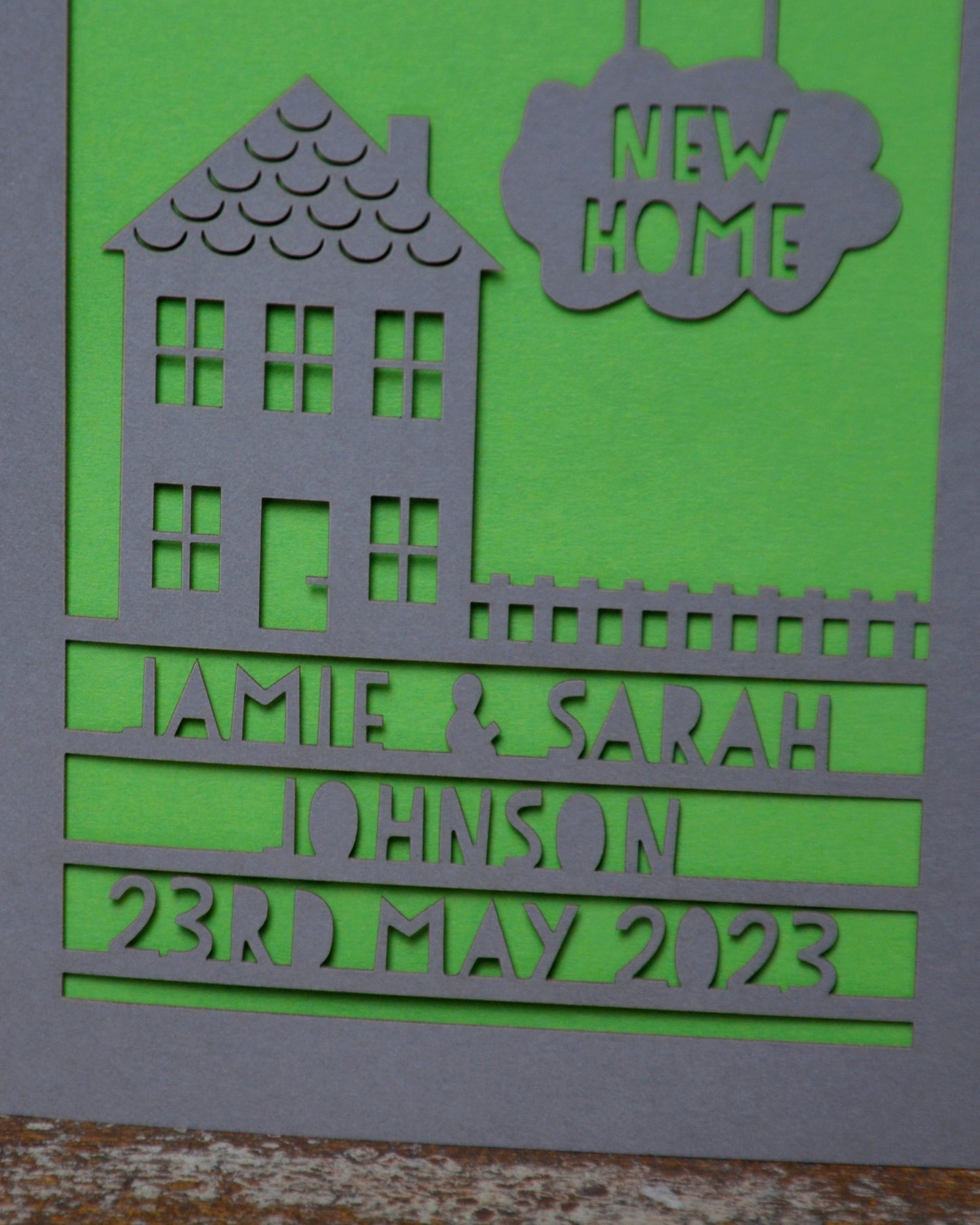 New Home Laser Cut Greeting Card