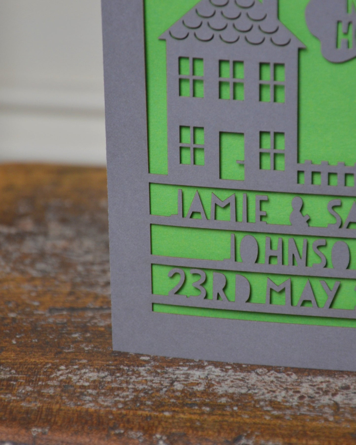 New Home Laser Cut Greeting Card