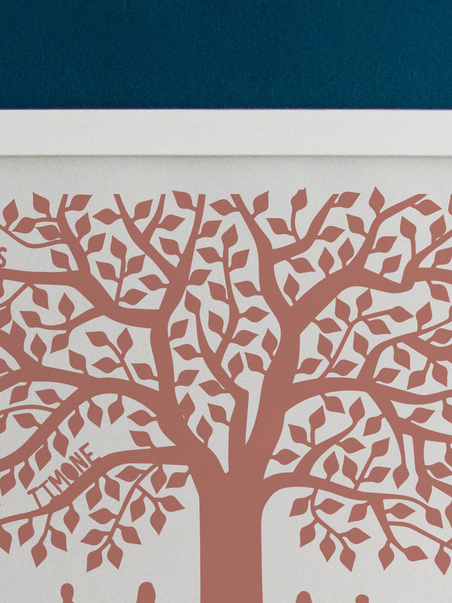 Personalised Family Tree Silhouette Print