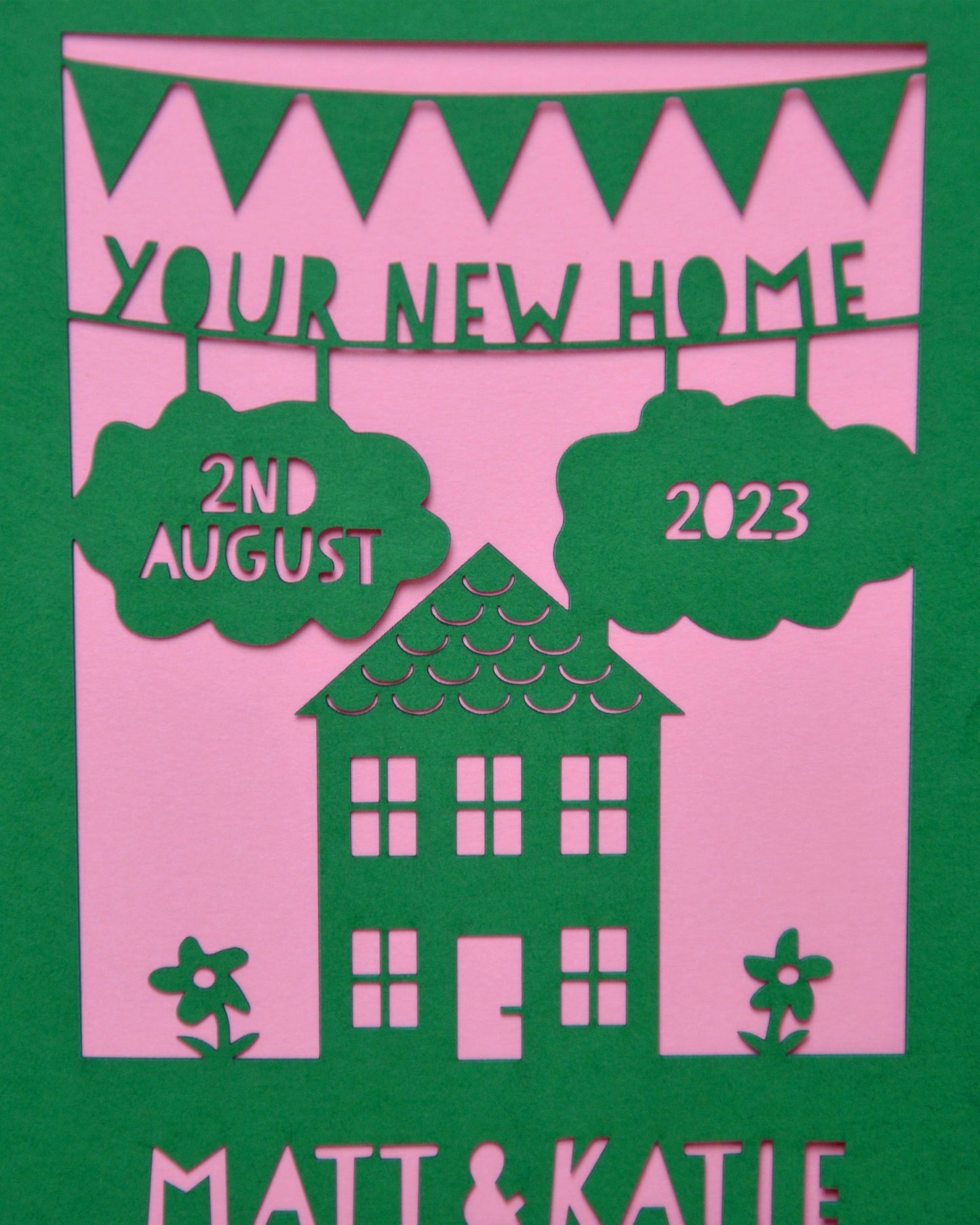 New Home Laser Cut Greeting Card