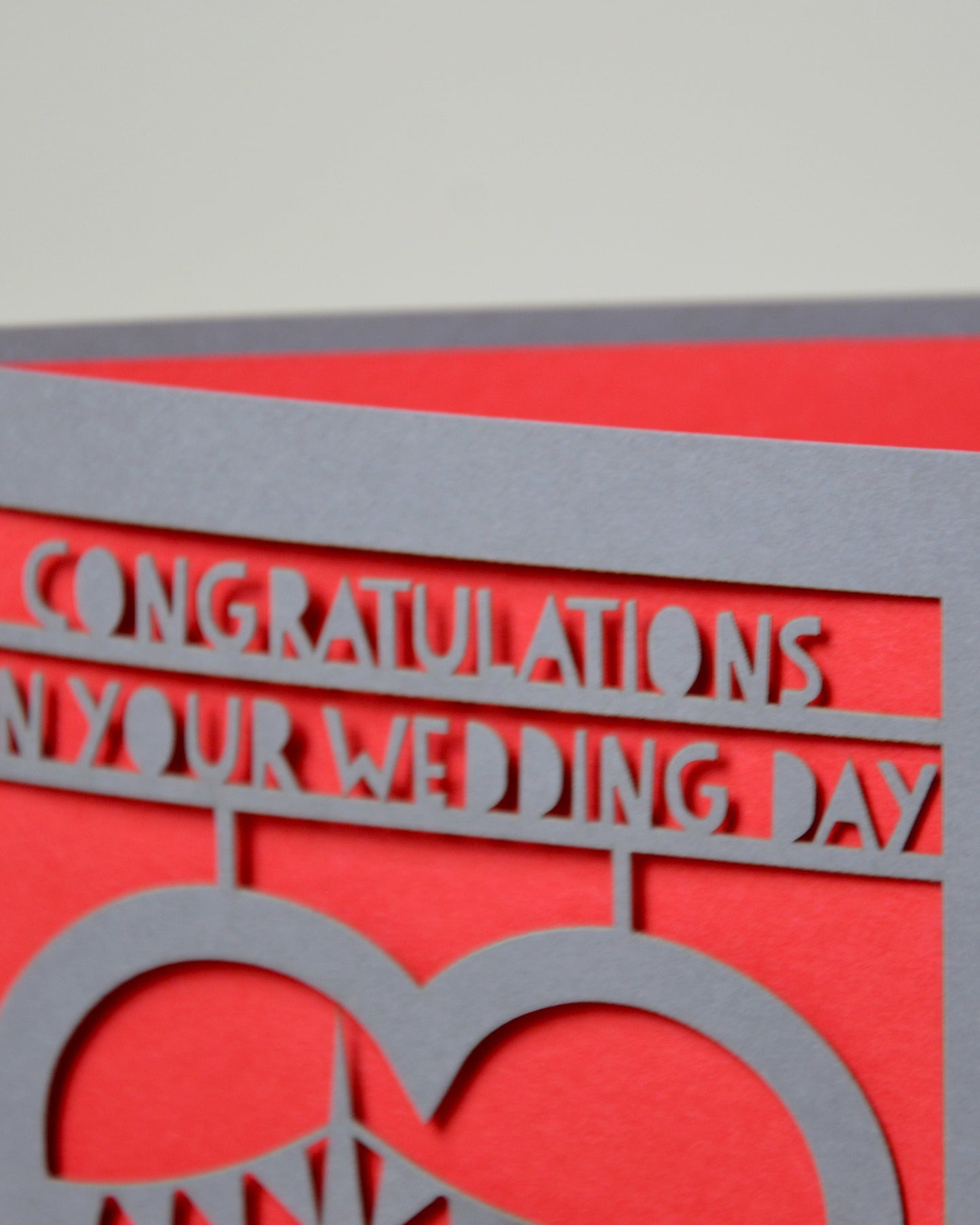 Wedding Day Church Laser Cut Greeting Card