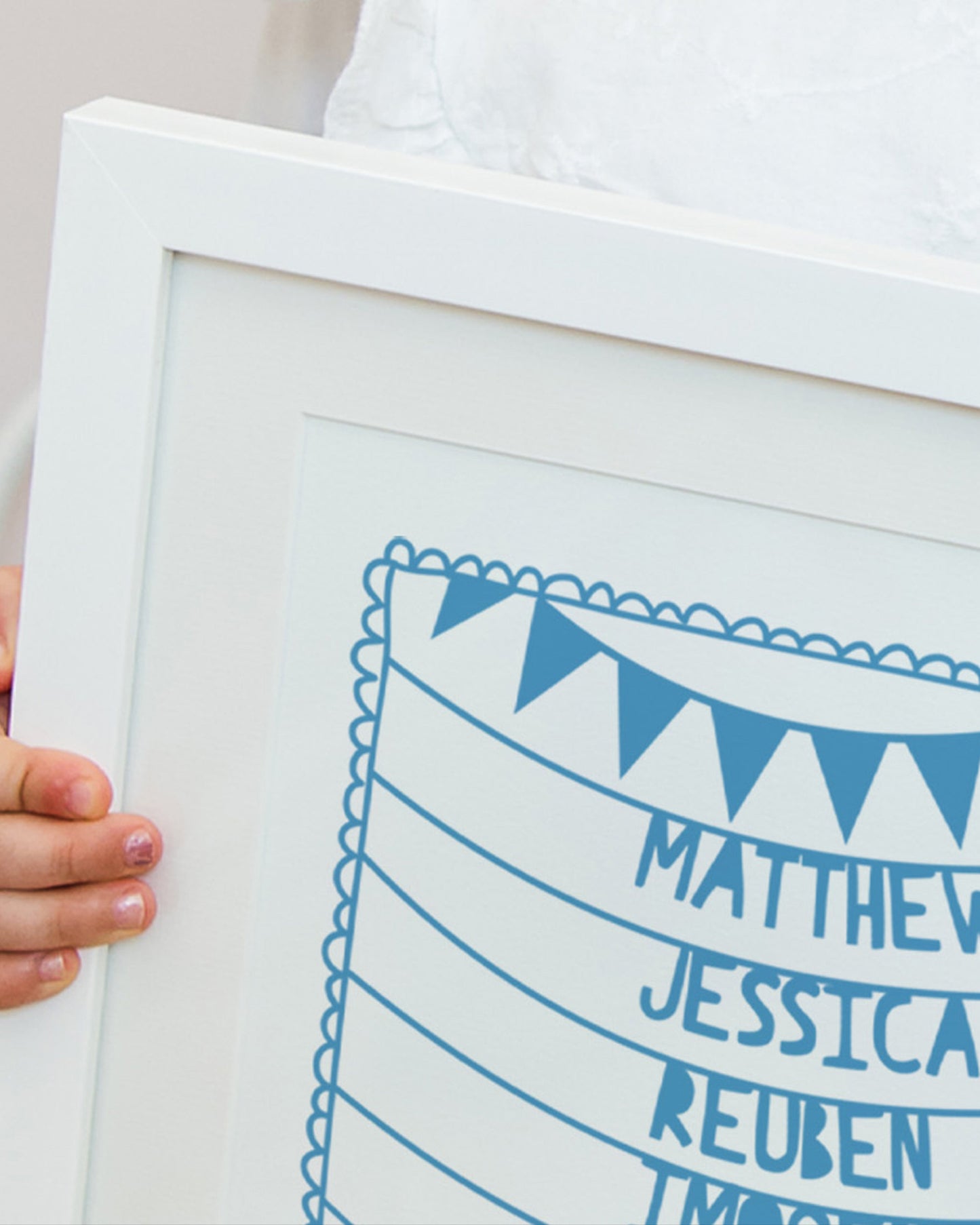 Personalised Family Names and Silhouette Print
