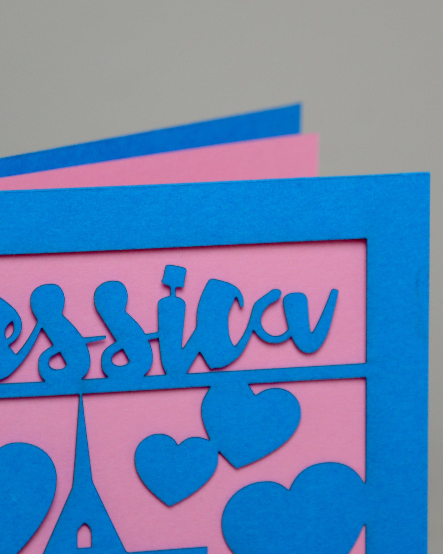 Papercut Christening Card