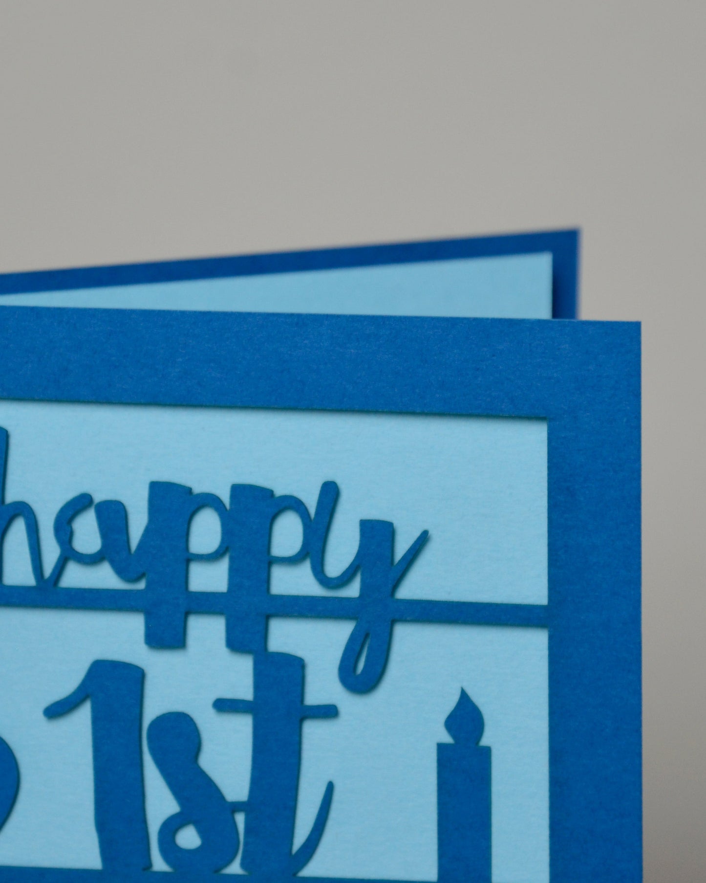 Papercut 1st Birthday Card