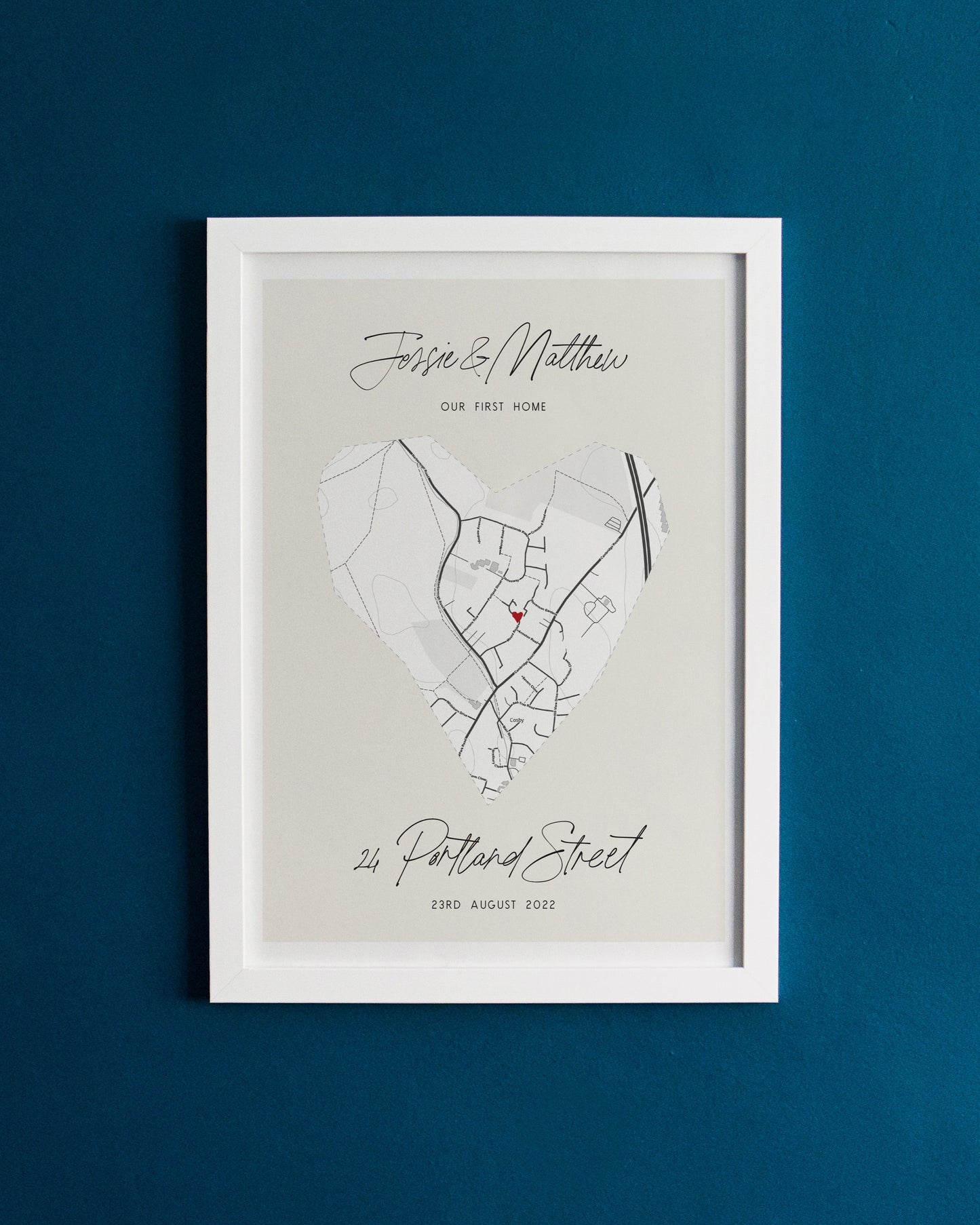 Personalised New Home Map Print
