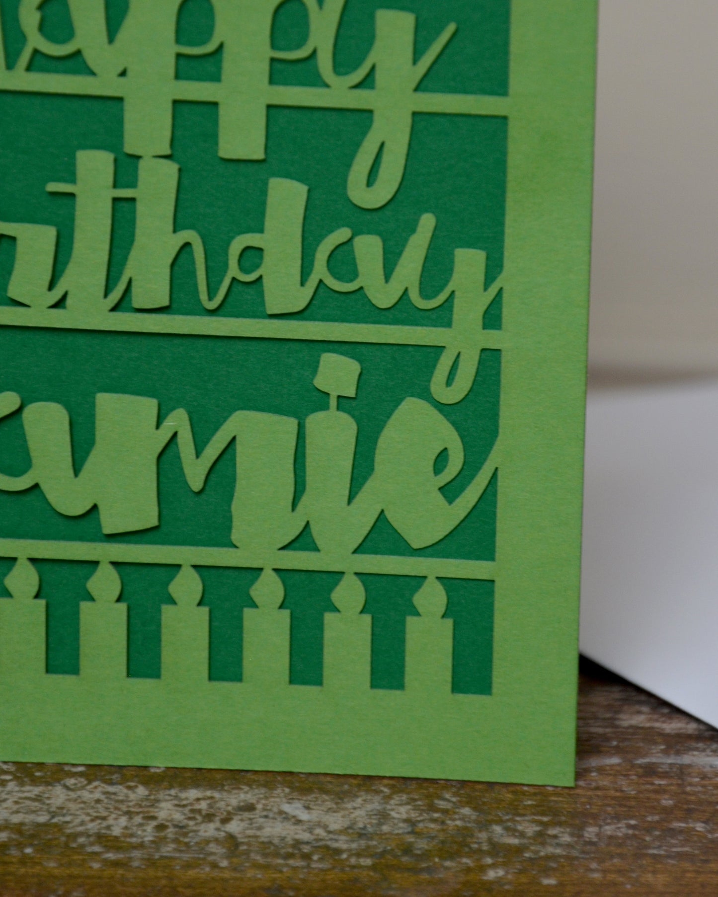 Papercut Birthday Card