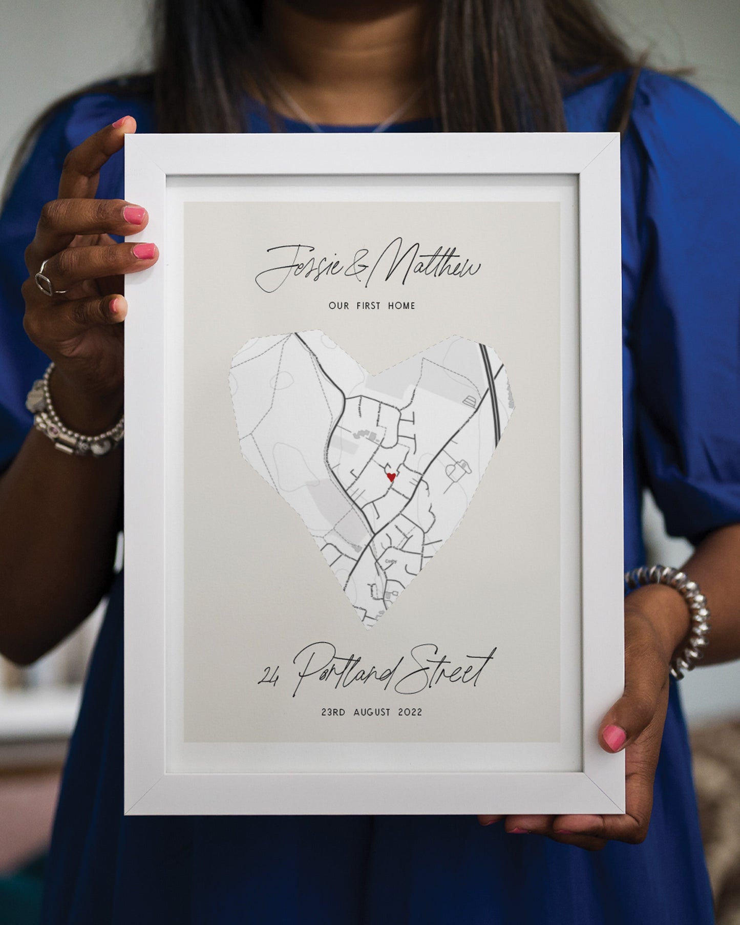 Personalised New Home Map Print