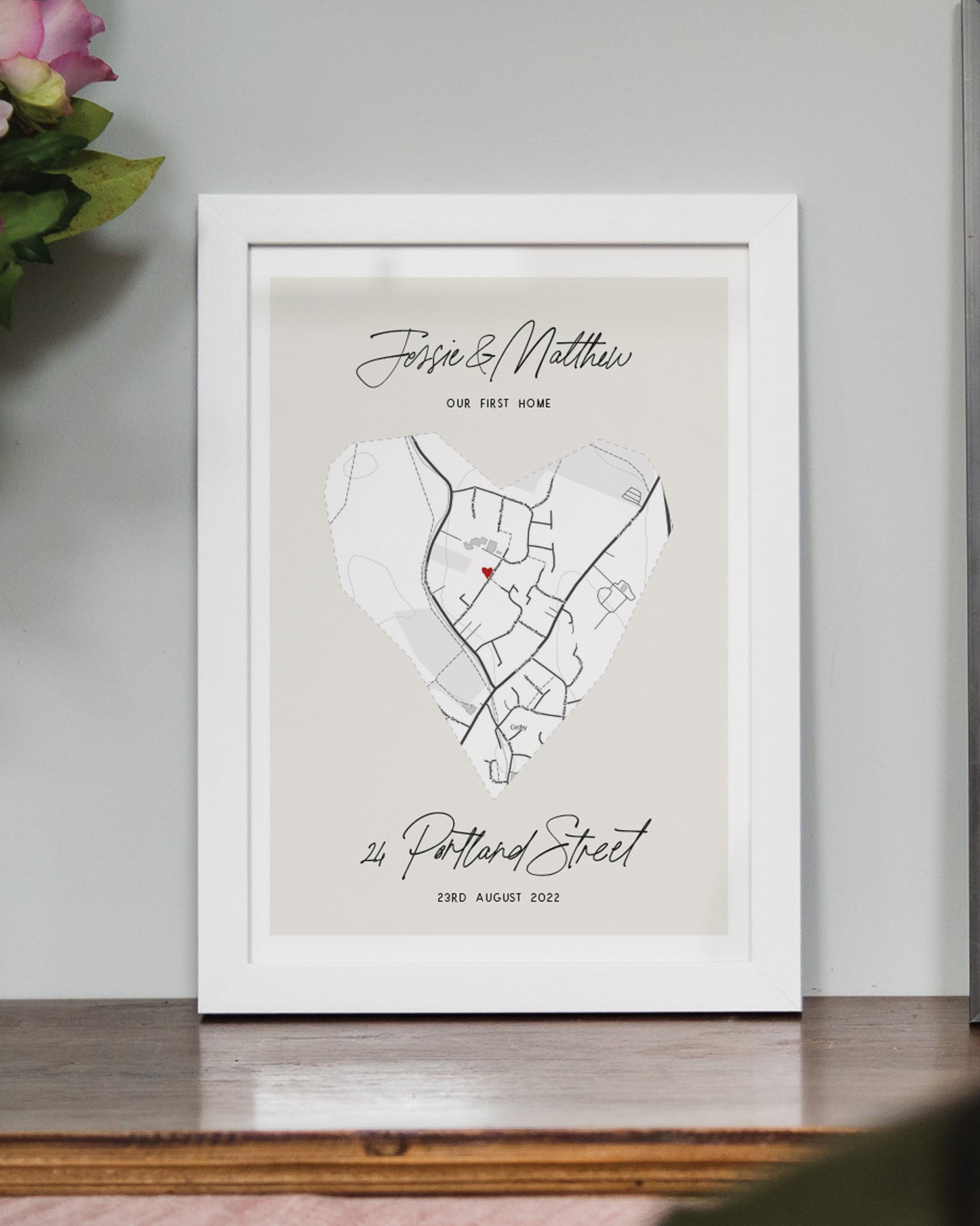 Personalised New Home Map Print
