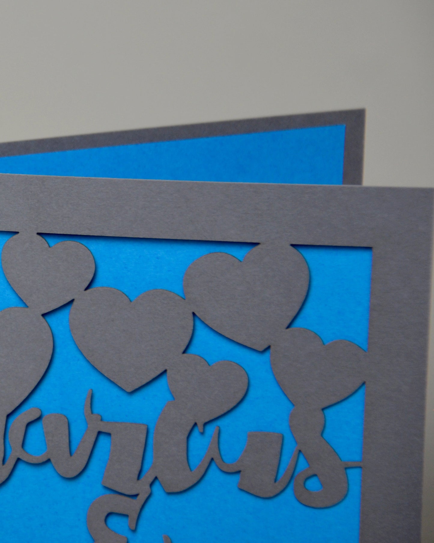 Couples Names Love Papercut Card