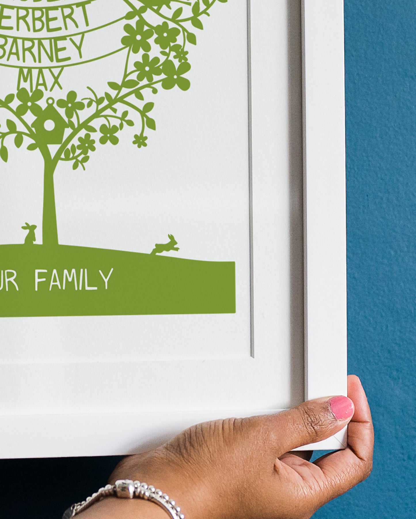 Personalised Heart Tree Print