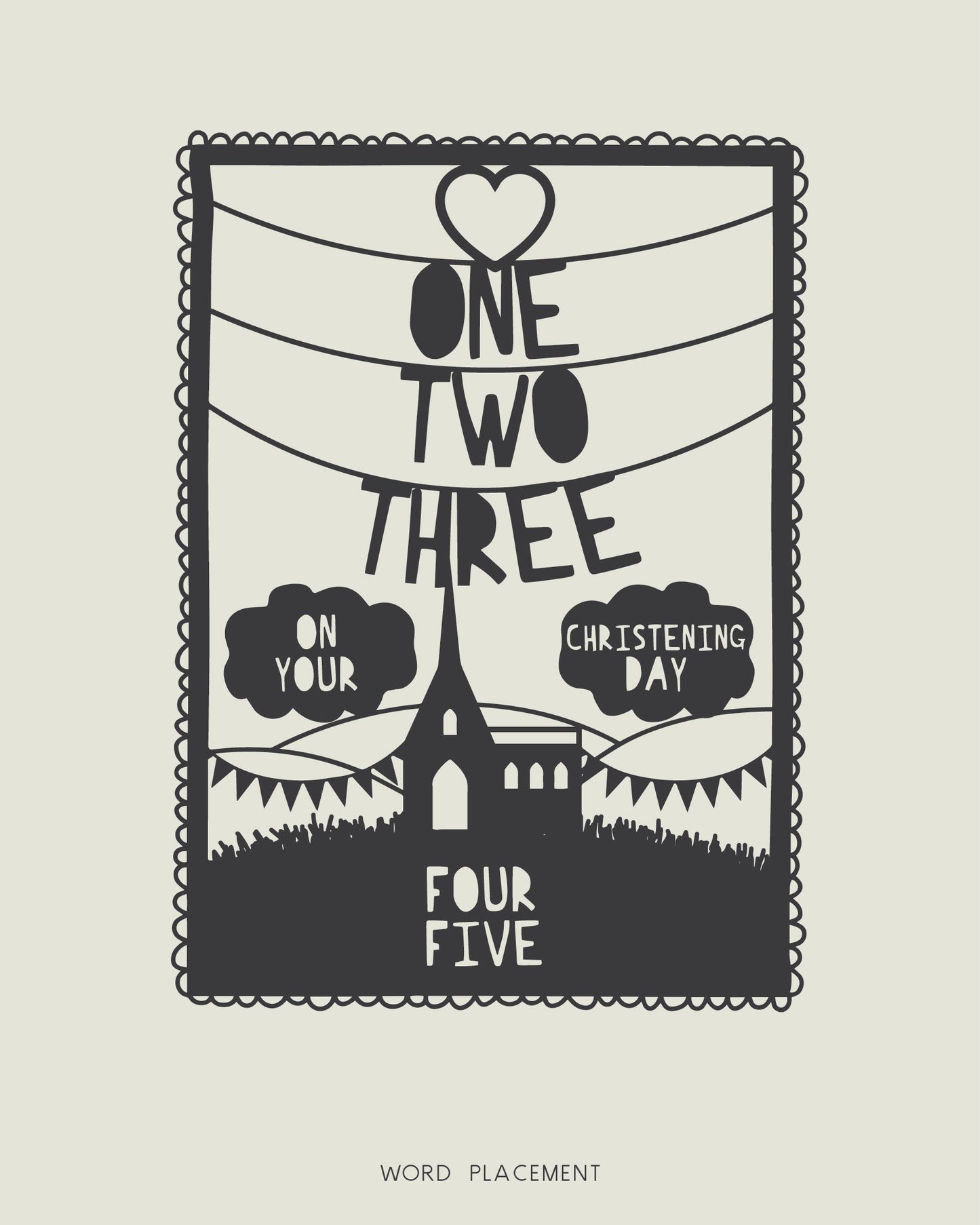 Personalised Christening Print