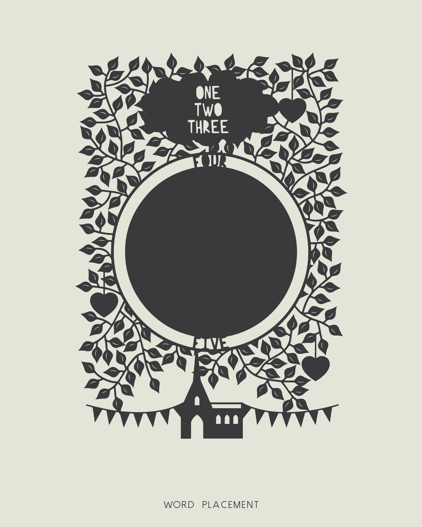 Personalised Christening Reading Poem Papercut