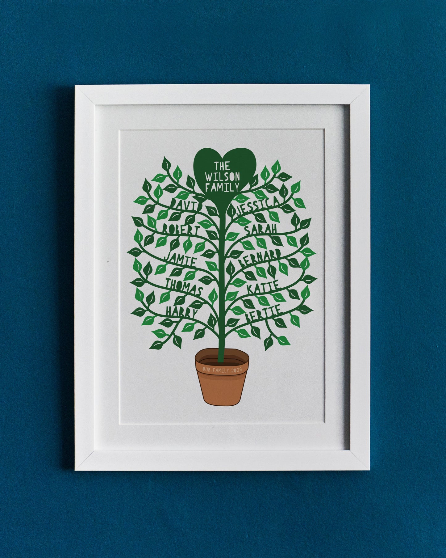 Personalised Family Tree Plant