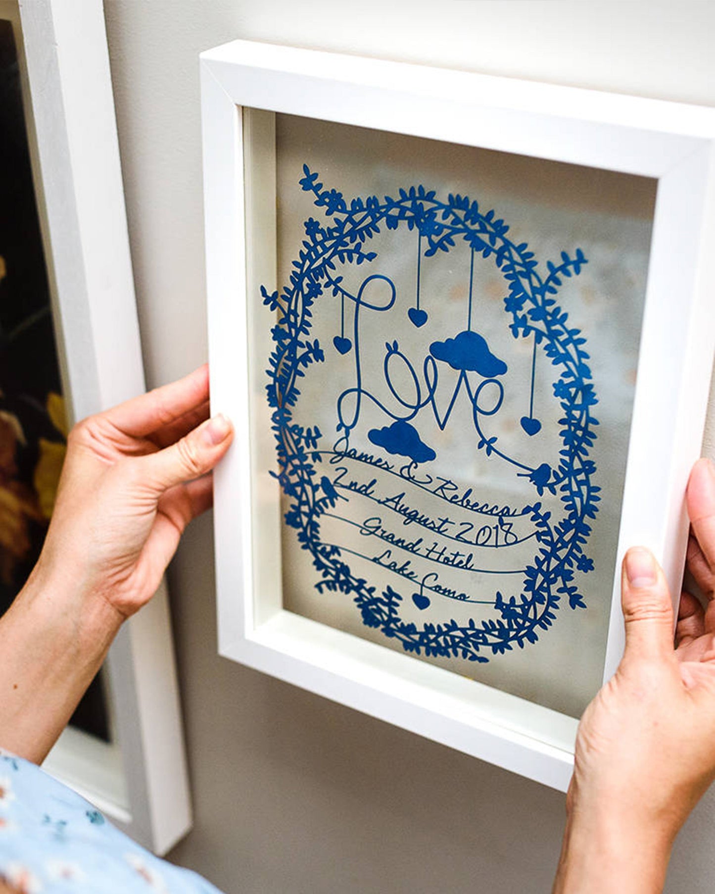 Personalised Love Papercut