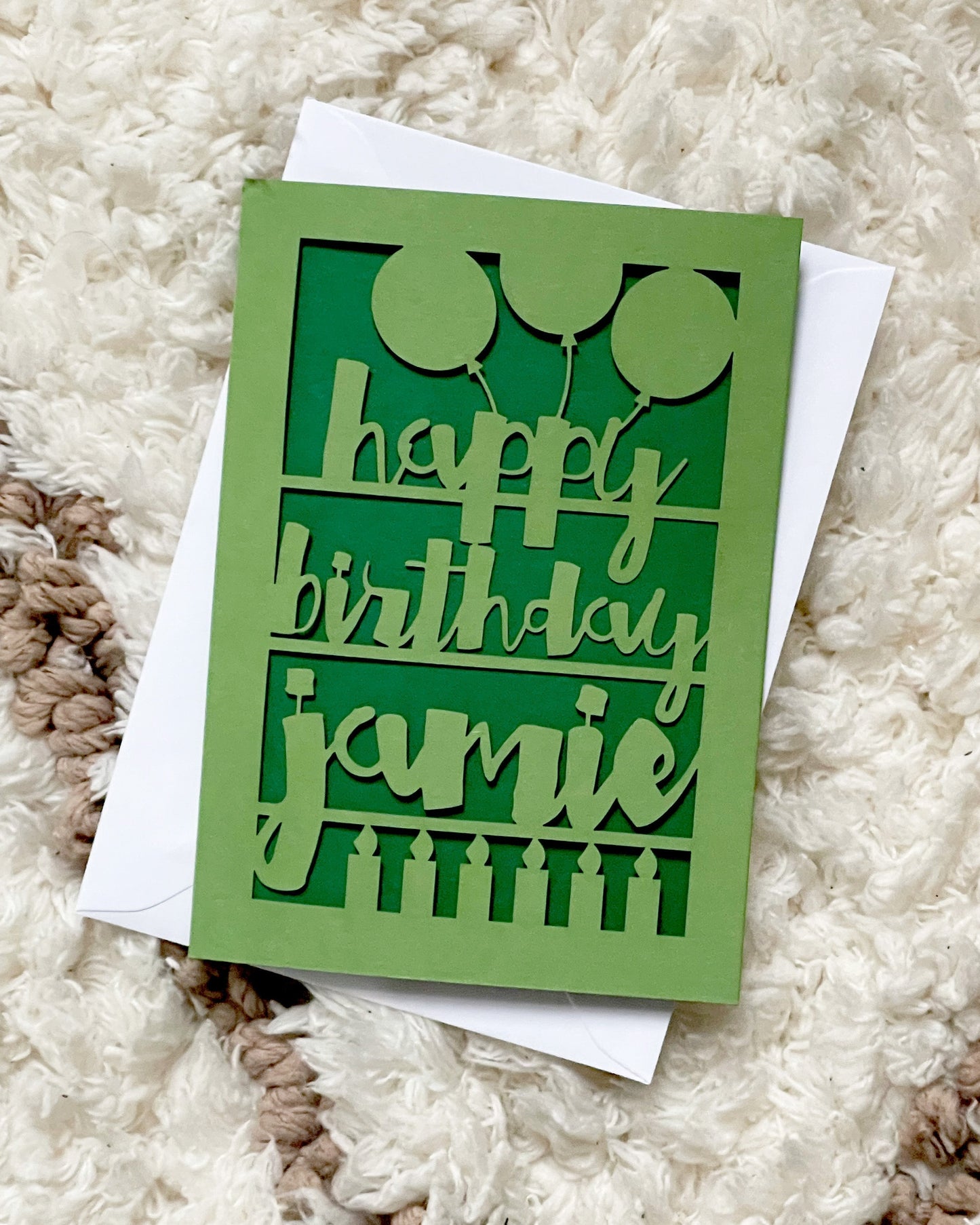 Papercut Birthday Card