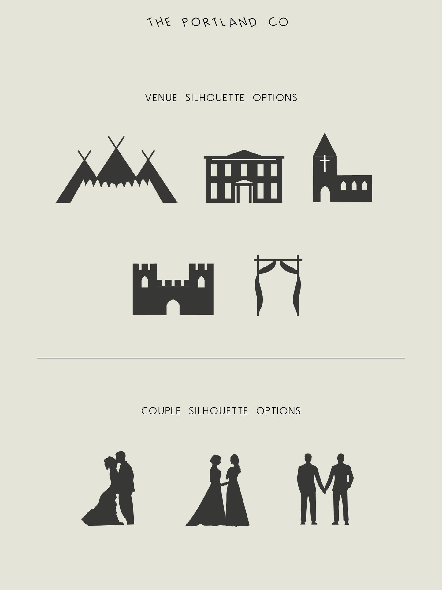 Personalised Wedding Venue Papercut Style Print