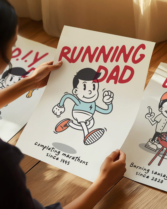Personalised Cartoon Hobby Print – A Father's Day Gift