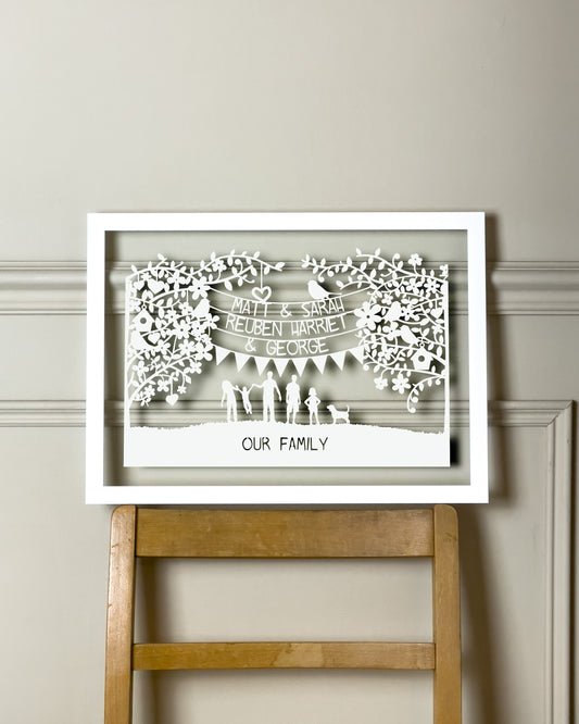 Personalised Family/Couples Papercut