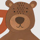 Personalised children's animal initial print
