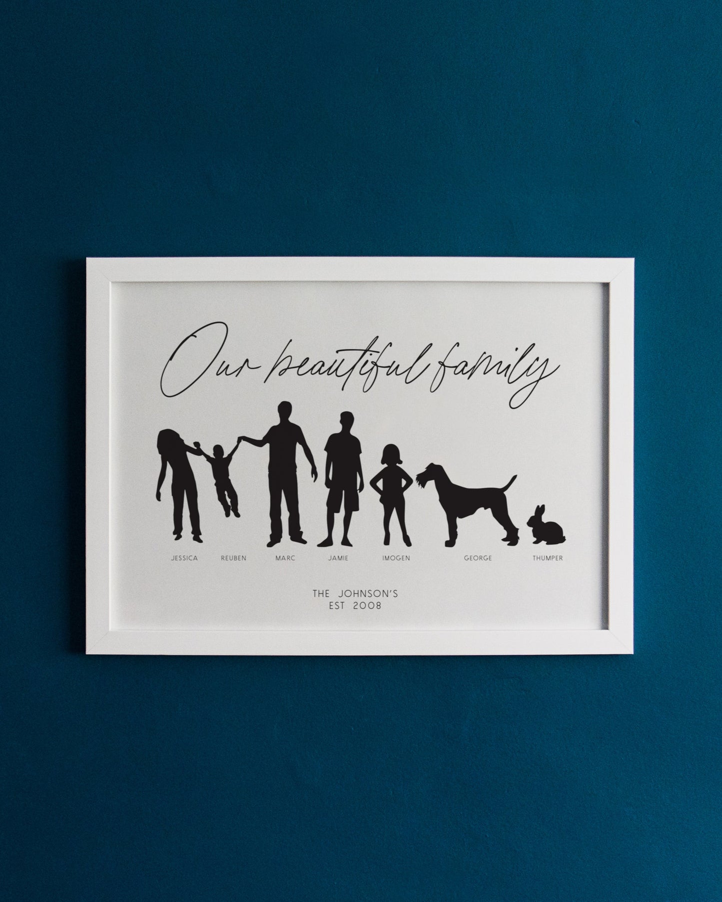 Personalised Family Silhouette Print