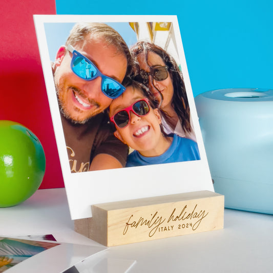 Personalised Family Wooden Photo Holder