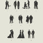 Personalised Couples Anniversary Papercut Style Print
