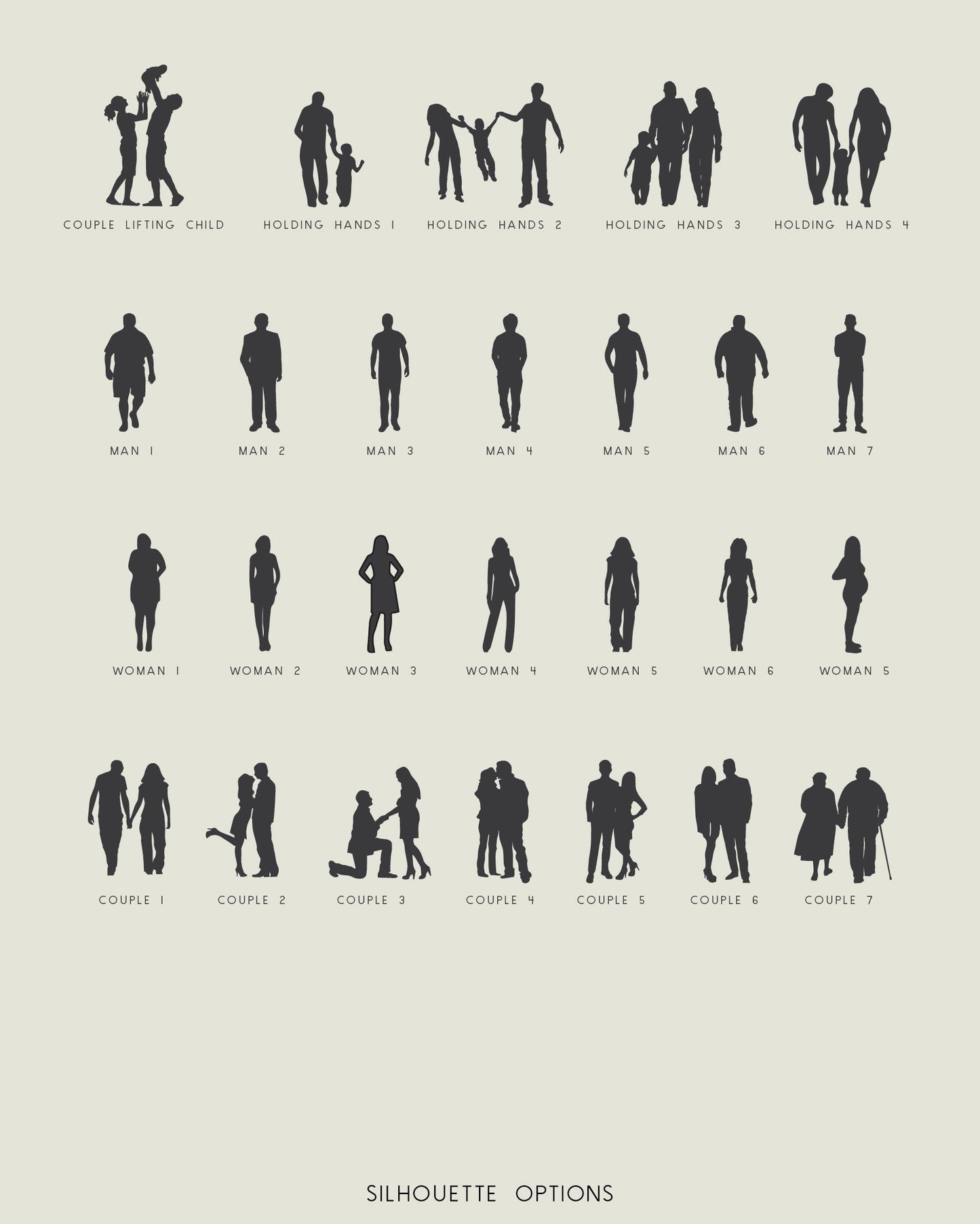 Personalised Family Silhouette Print