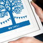 Personalised My Family Tree Print