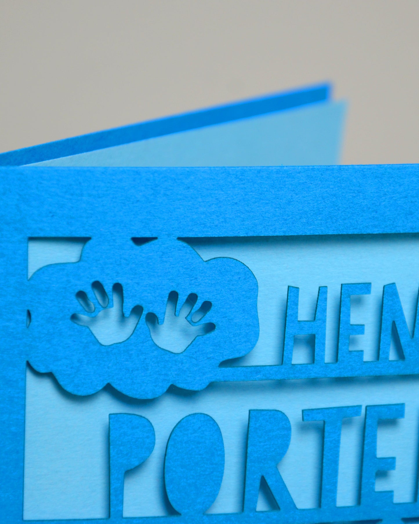 New Baby Laser Cut Greeting Card