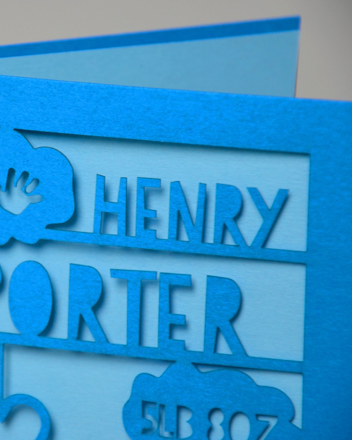 New Baby Laser Cut Greeting Card