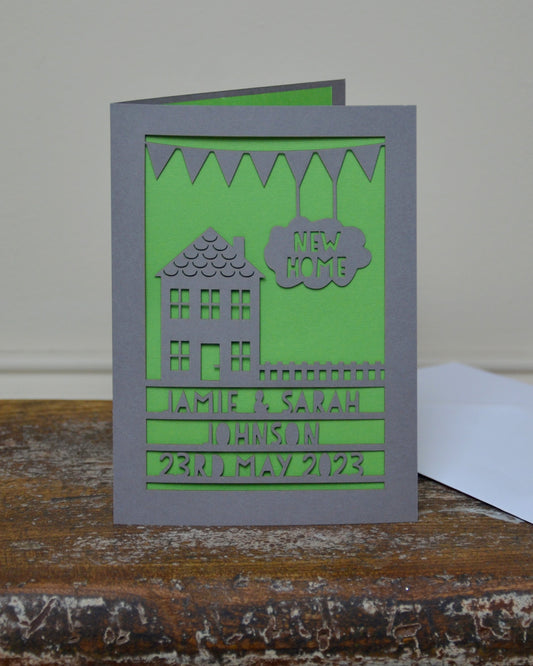 New Home Laser Cut Greeting Card