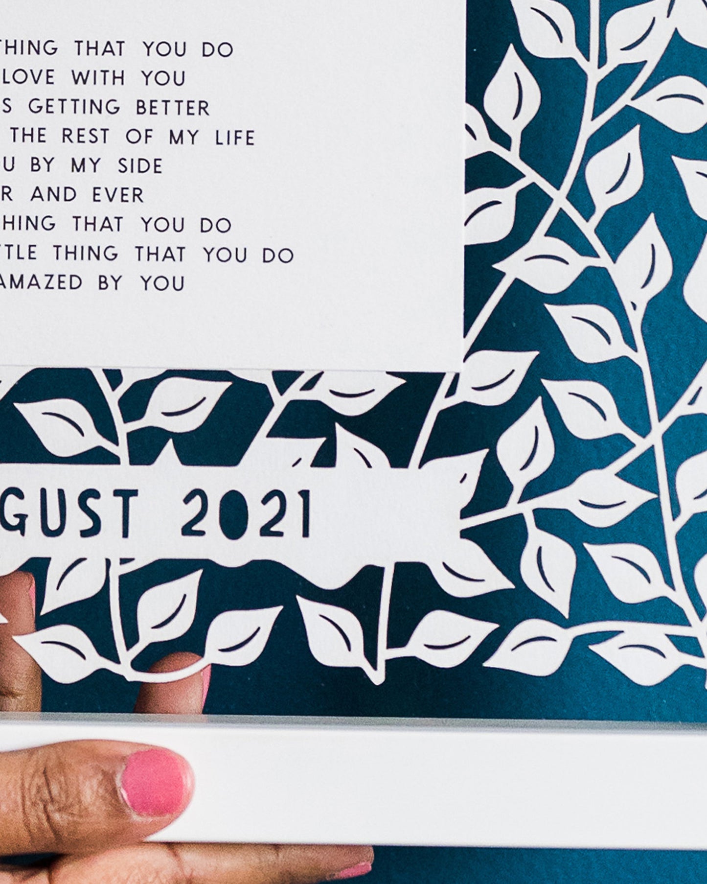 Personalised Wedding Song Papercut