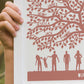 Personalised Family Tree Silhouette Print