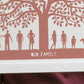Personalised Family Tree Silhouette Print