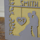 Wedding Day Silhouette Laser Cut Greeting Card