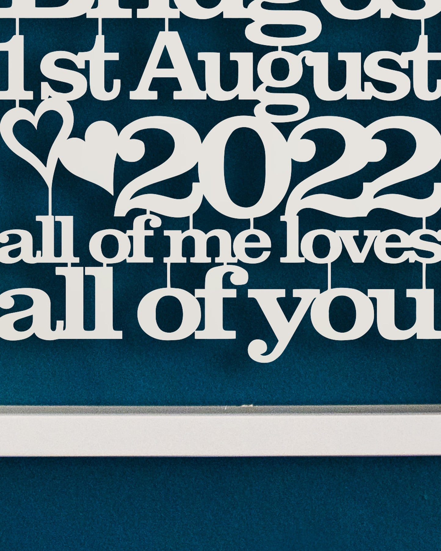 Personalised Wedding or Anniversary Paper Cut