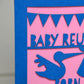 New Baby Stork Laser Cut Greeting Card