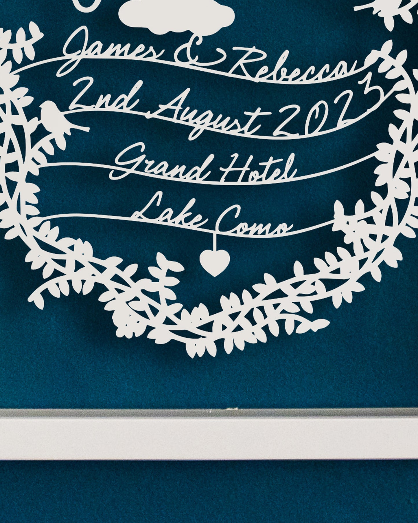 Personalised Love Papercut
