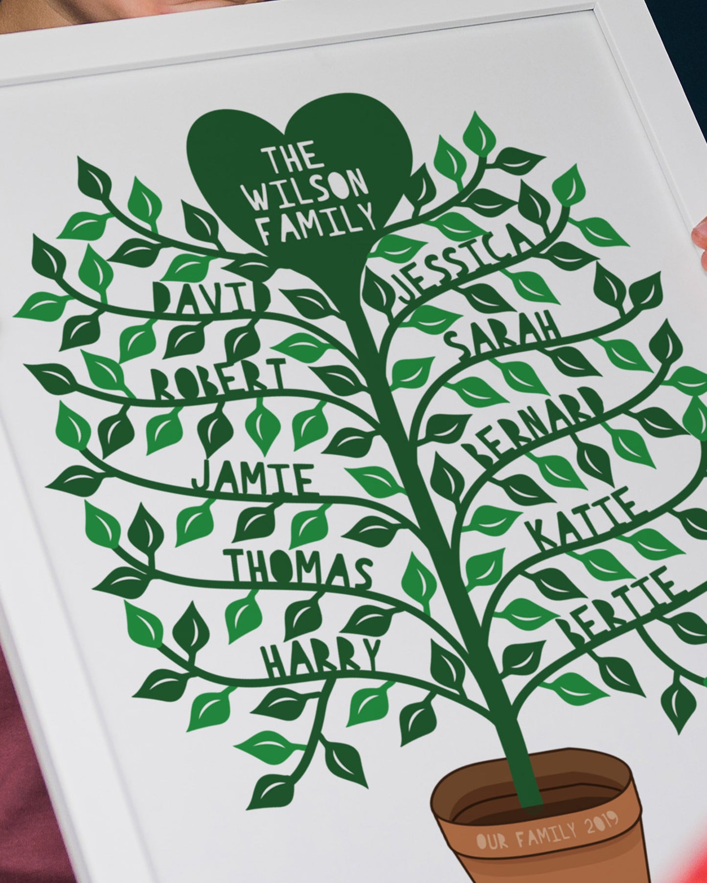 Personalised Family Tree Plant