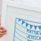 Personalised Family Names and Silhouette Print