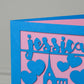 Papercut Christening Card