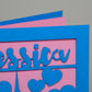 Papercut Christening Card